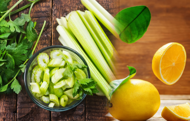 Metoda spalování tuků s celerem a citronem