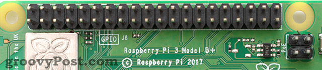 Kolíky Raspberry Pi 3 B + GPIO