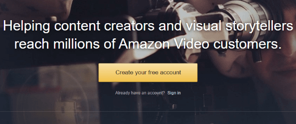 přímá služba Amazon video
