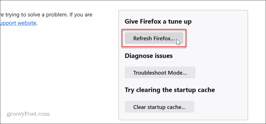 Problém Firefoxu Chyba načítání stránky