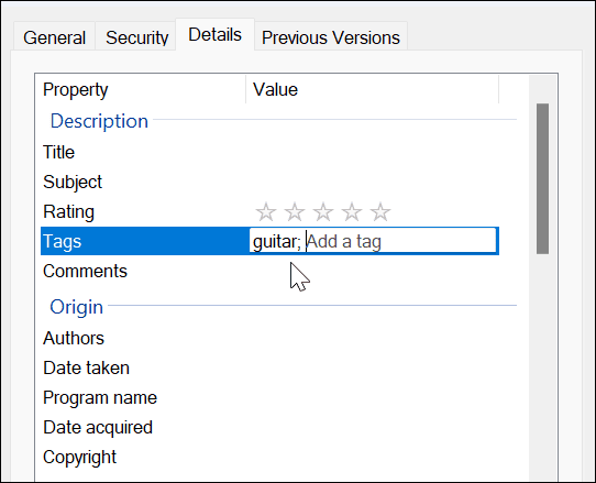 Přidání značek do souborů v systému Windows 11