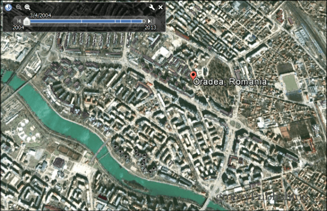 historické snímky Google Earth 2
