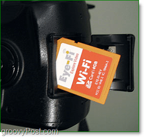 obrázky z karty Eye-Fi SDHC do kamery