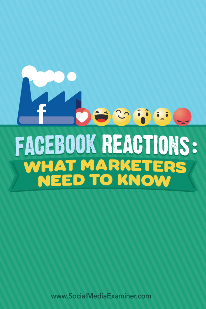 Reakce Facebooku: Co marketingoví pracovníci potřebují vědět: zkoušející sociálních médií