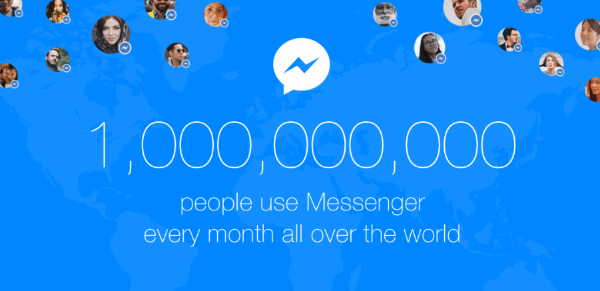 facebook messenger jedna miliarda uživatelů
