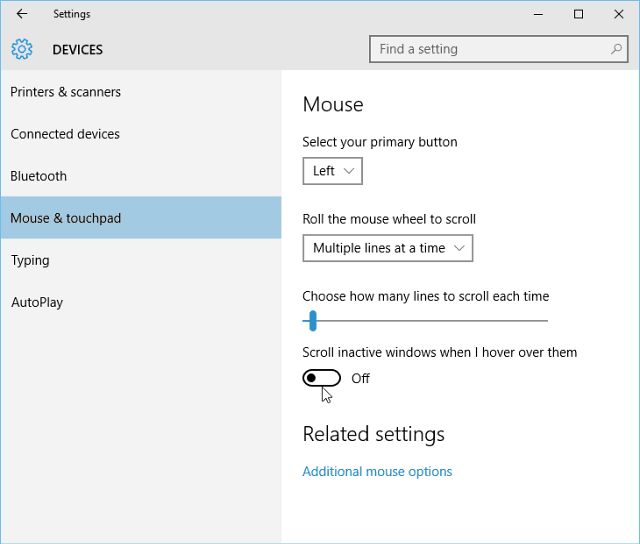 Windows 10 Tip: Přepínání na pozadí zapnuto nebo vypnuto