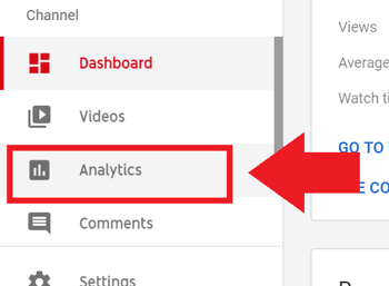 Marketingová strategie sociálních médií; Screenshot z kroku 2 pro přístup k YouTube Analytics.