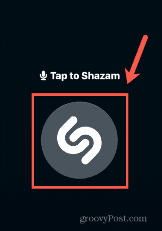 tlačítko shazam