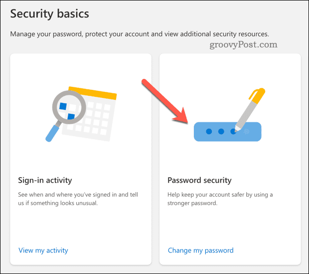 Změňte zabezpečení heslem ve svém účtu Microsoft