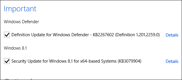 Společnost Microsoft vydává aktualizaci nouzového zabezpečení KB3079904