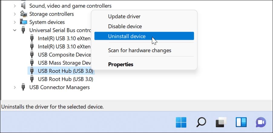 opravit USB nefunguje ve Windows 11