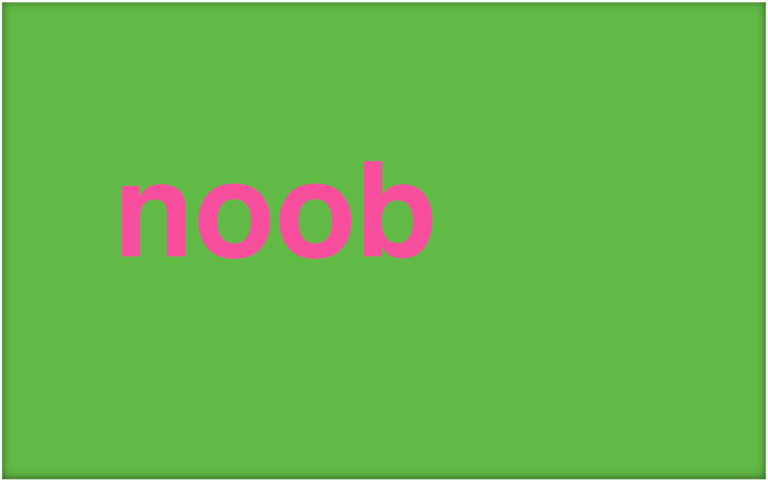 Co je Noob a jak tento výraz používáte?