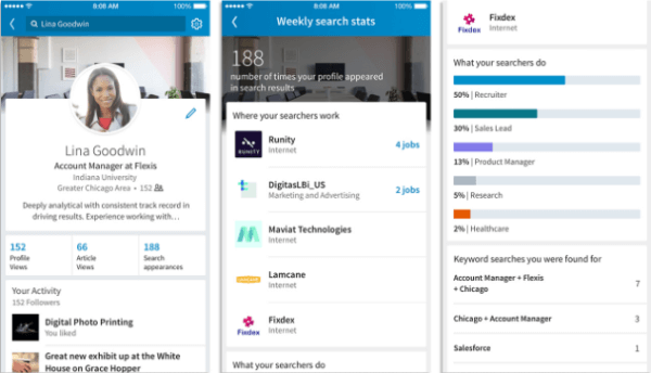 LinkedIn zavedl tři nové funkce, které poskytují větší kontext připojení, zjednodušují přizpůsobení profilů a umožňují členům zjistit, kdo hledá jejich profil.
