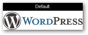 výchozí logo wordpress