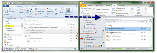 Exportujte program Windows Mail do aplikace Outlook Exchange