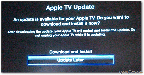 Aktualizace Apple TV
