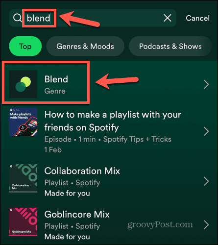 spotify blend žánr