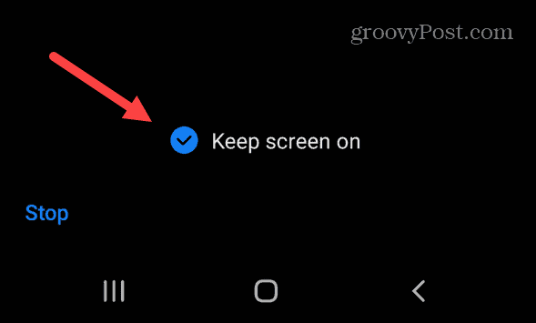 zachovat obrazovku na Androidu
