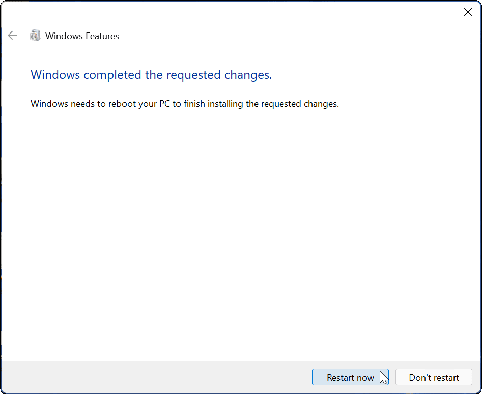 restartujte instalační sandbox systému Windows v systému Windows 11