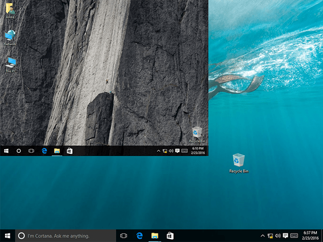 Po aktualizaci obrazovky zastavte ikony plochy systému Windows 10 po změně umístění