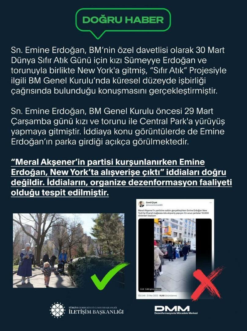 Operace špinavého vnímání prostřednictvím Emine Erdoganové 