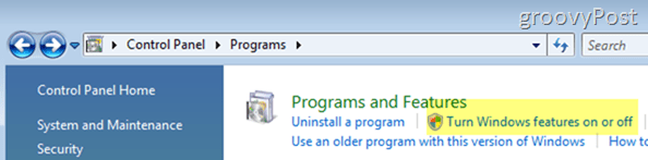 Povolte nebo nainstalujte nástroj pro odříznutí systému Windows Vista