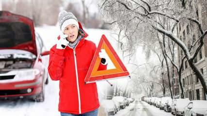 Na co si dát pozor, abyste v zimě nezůstávali na cestách? Aby se zabránilo uvíznutí vozidel na silnici...
