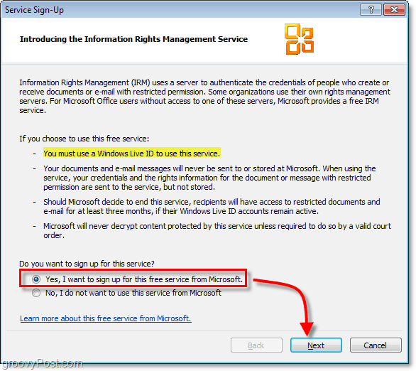 Jak používat aplikace Outlook 2010 a Microsoft RMS k zabezpečení e-mailů