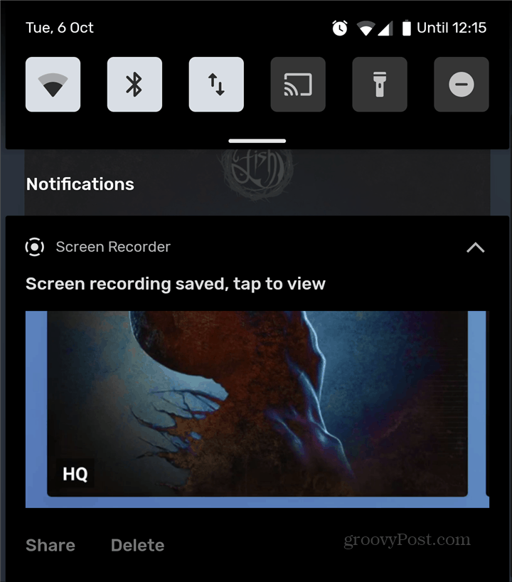 Android Screen Recorder nahrávání sdílení sdílení
