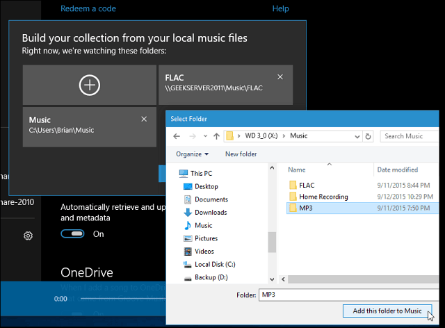 Windows 10 Tip: Přidejte svou hudební sbírku do aplikace Groove Music