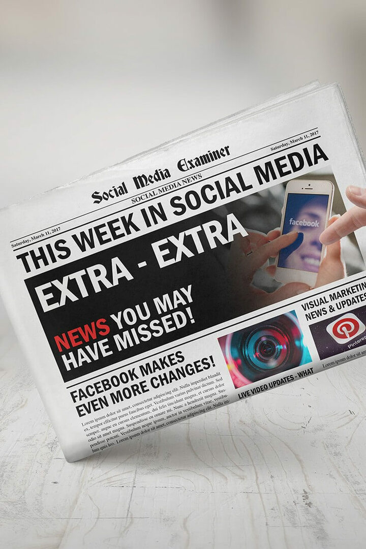 Celosvětově vyjde den Facebook Messenger: Tento týden v sociálních médiích: zkoušející sociálních médií