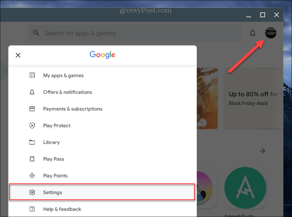 Google Play na Chromebooku nefunguje