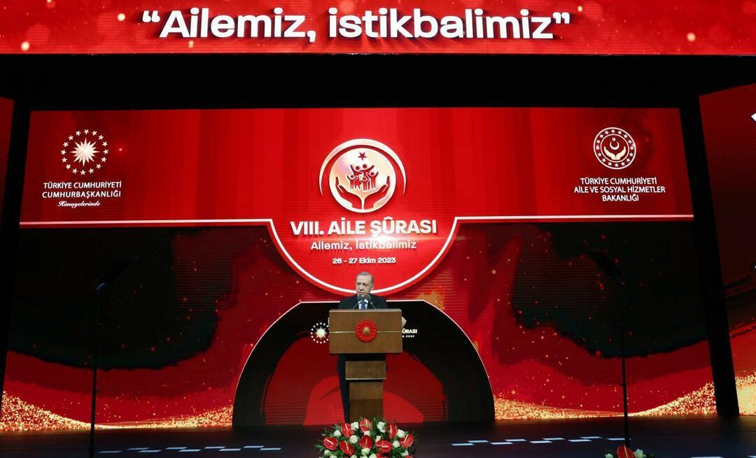 Recep Tayyip Erdoğan hovořil o rodině v tureckém století: Rodina je posvátná struktura, nemůžeme ji poškodit