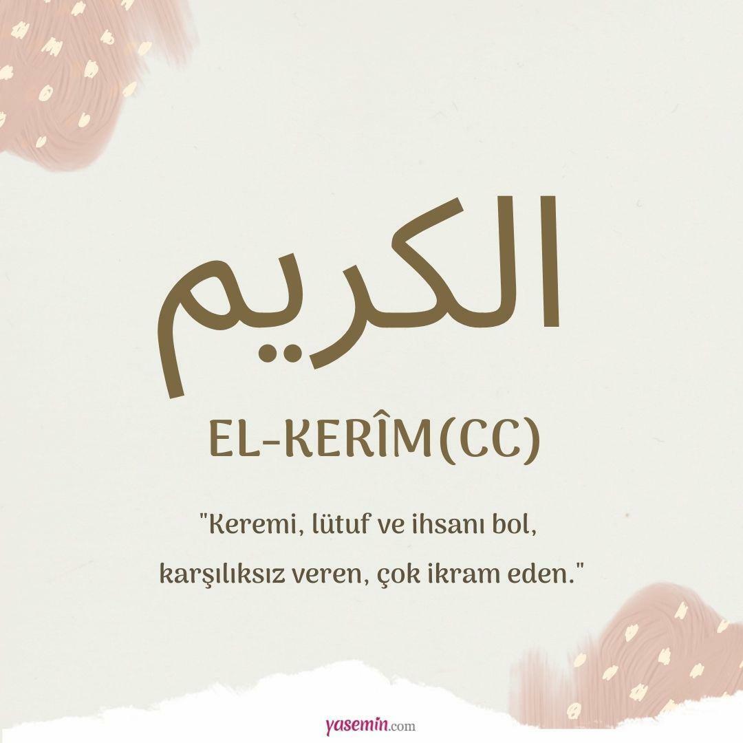 jméno al-Karim