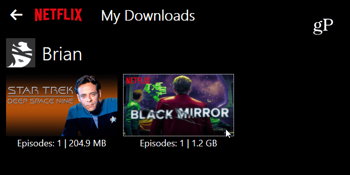 Moje soubory ke stažení Netflix