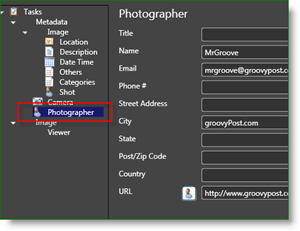 Fotografické nástroje Microsoft Pro Photo Meta Data:: groovyPost.com