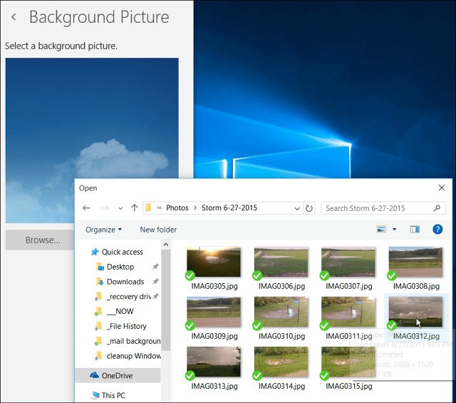 Změňte obrázek na pozadí Windows 10 Mail nebo jej nechte prázdný