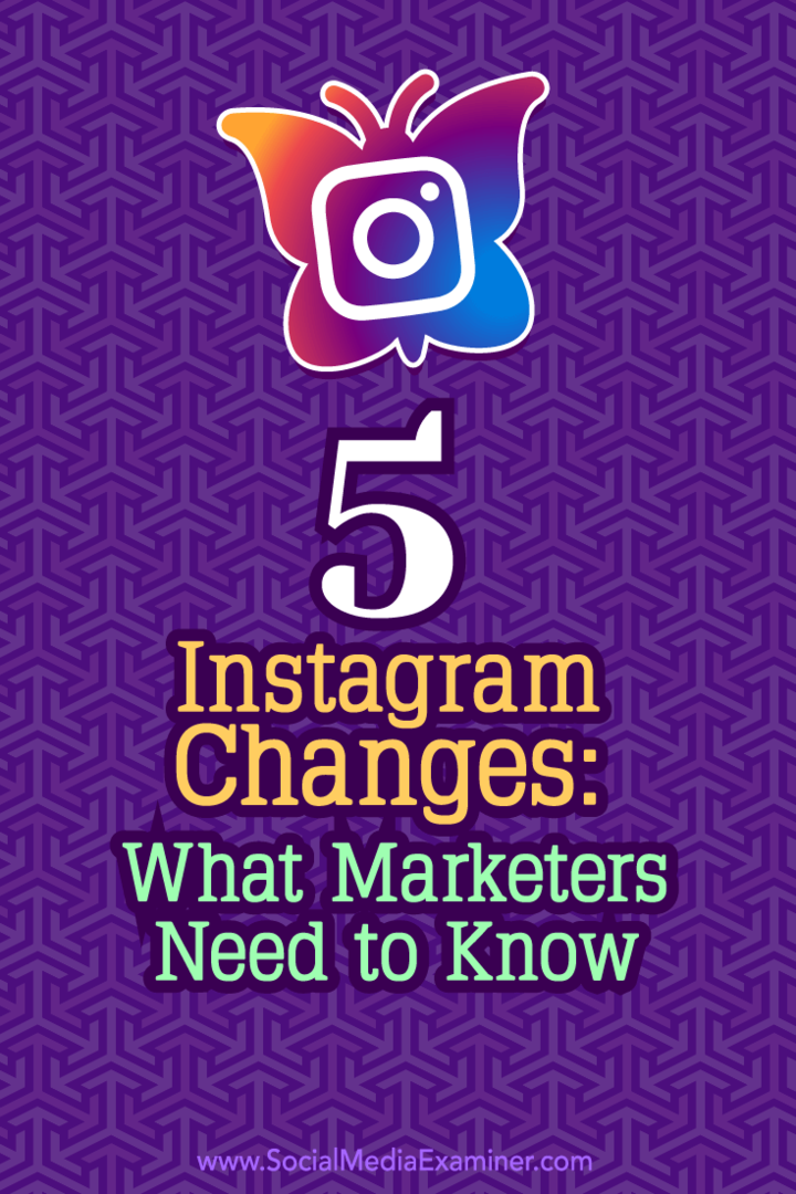 Tipy, jak mohou nejnovější změny Instagramu ovlivnit váš marketing.