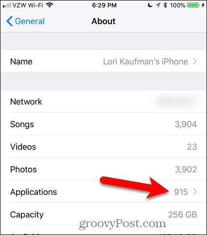 Počet aplikací v iPhone