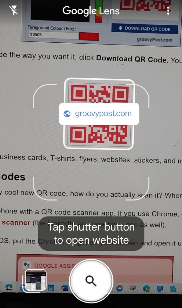 Naskenujte QR kódy na Androidu