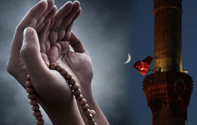 Modlitba k modlitbě v arabštině a turečtině