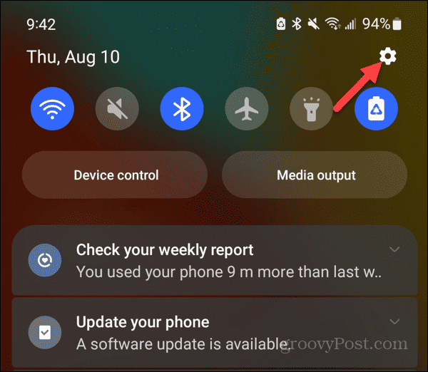 Zastavte oznámení Android