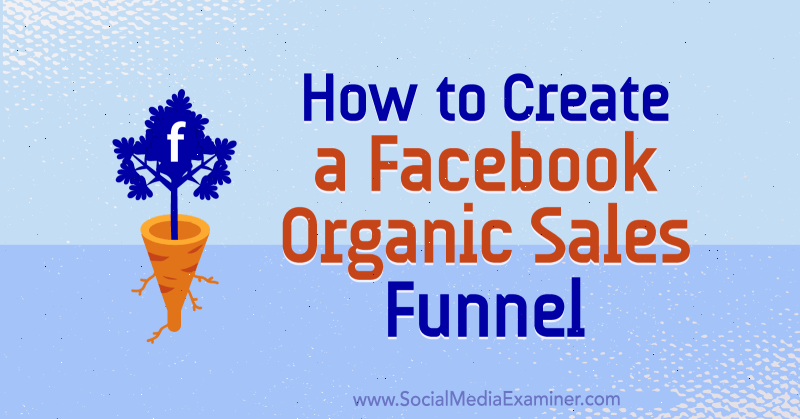 Jak vytvořit Facebook Organic Sales Funnel od Jessicy Miller na Social Media Examiner.