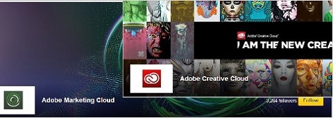 stránka prezentace Adobe