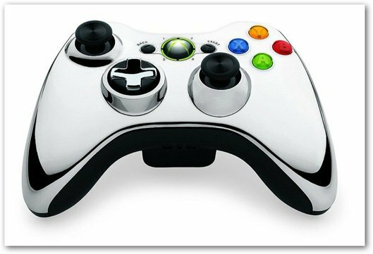 Chrom řadiče Xbox 360 chrom