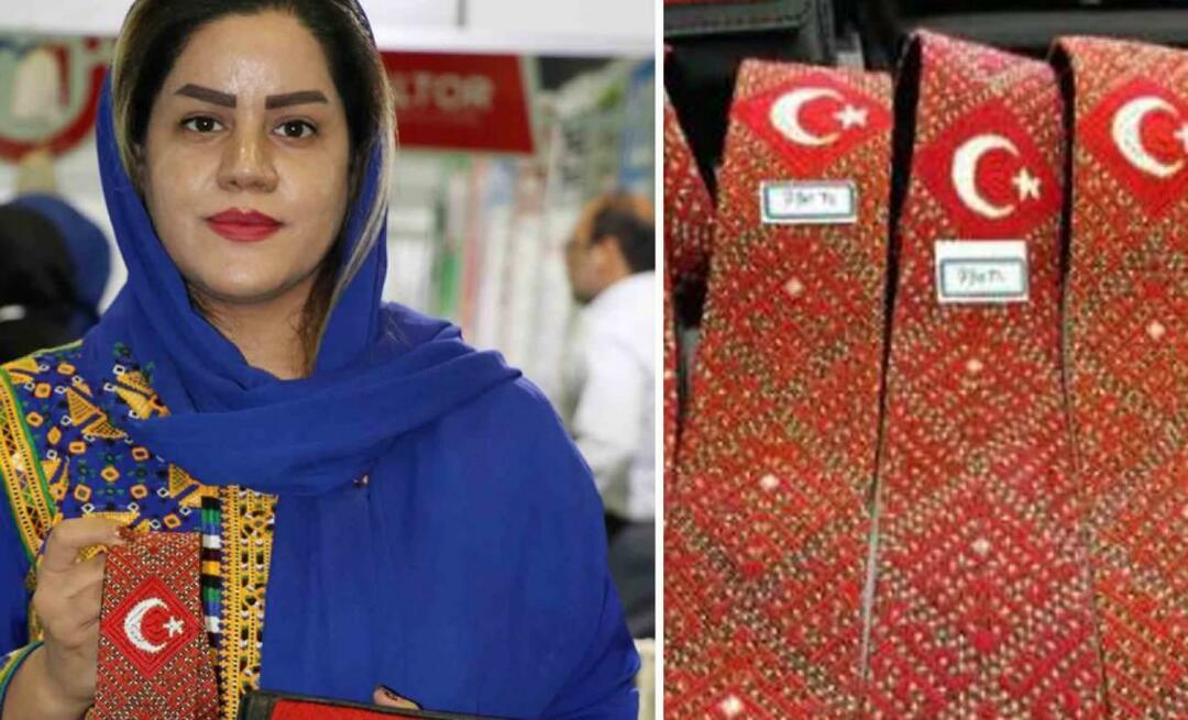 Türkiye láska od Íránky! Svou lásku k půlměsíci a hvězdě ukázal kravatou a peněženkou, kterou vyšíval