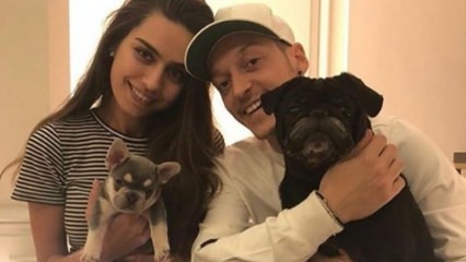 Mesut Özil slaví narozeniny své snoubenky Amine Gülşe