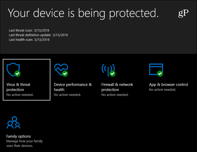 Zabezpečení systému Windows Defender Windows 10