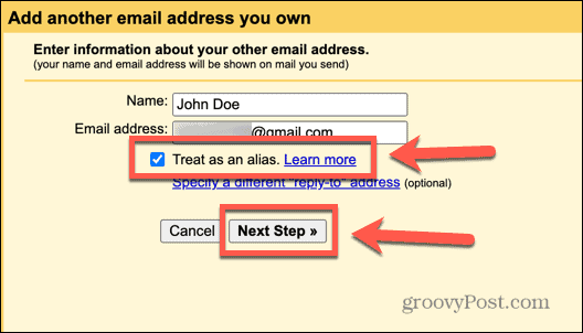 gmail další krok