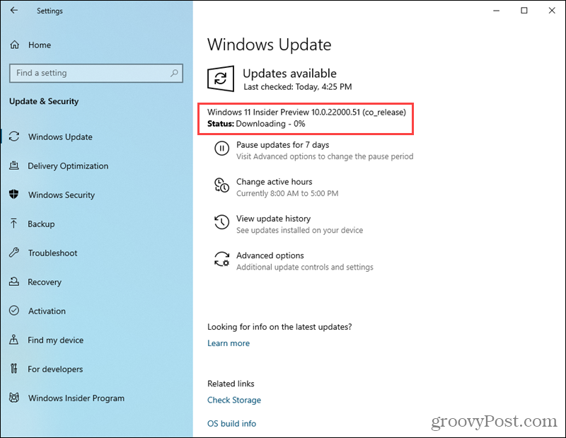 Stažení sestavení Windows 11 Preview